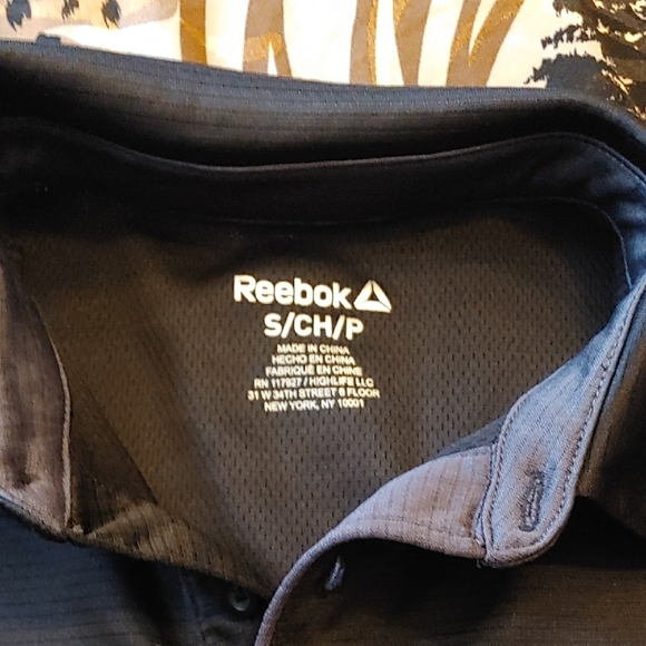 Reebok Men's Navy Polo Shirt Sz Sm - Picture 2 of 9